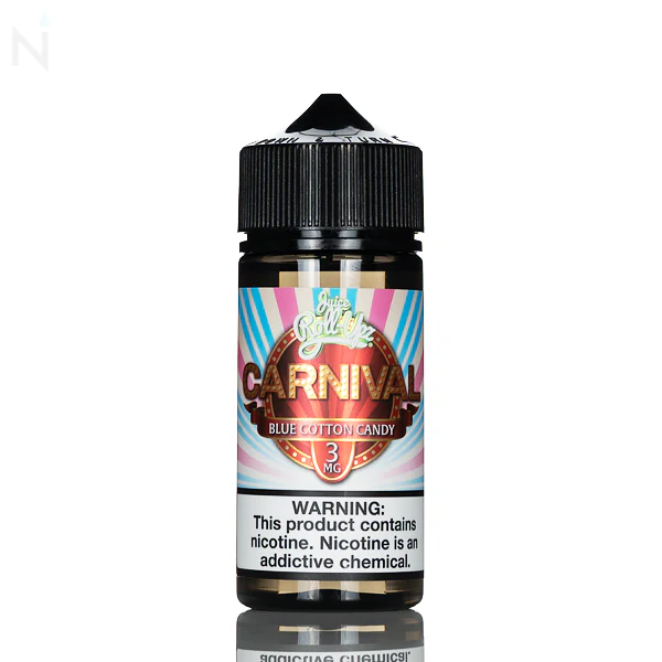 Juice Roll Upz E-Liquid - Carnival Blue Cotton Candy - 100mL
