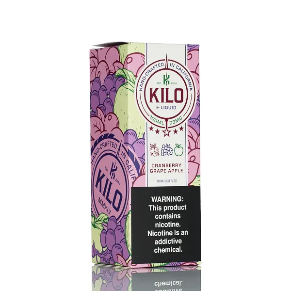 KILO E-Liquids - Cranberry Grape Apple - 100ml - Image 3