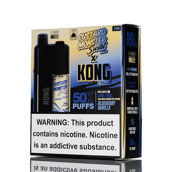 Monster Vape Labs X Kong by Zilla 50K Puffs Disposable - 2.4% 30mL - Image 2
