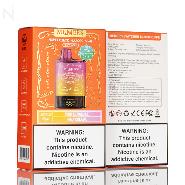 Memers Switcher S22000 Puffs Disposable Vape - 24mL - Image 5