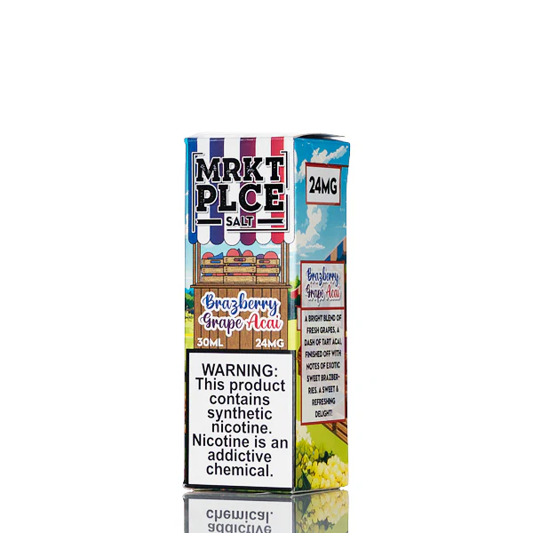 MRKT PLCE Nic Salt - Brazberry Grape Acai - 30mL - Image 3