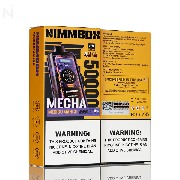 NimmBox Mecha 50K Puffs Disposable Vape - Image 3