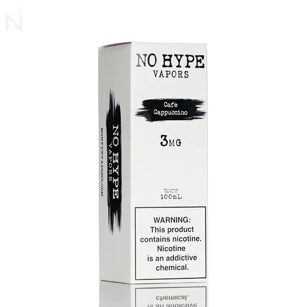 No Hype Vapors - Cafe Cappuccino - 100mL - Image 3