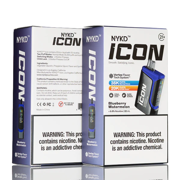 NYKD Icon 35k 35000 Puffs Disposable Vape - 22mL - Image 6