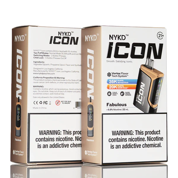 NYKD Icon 35k 35000 Puffs Disposable Vape - 22mL - Image 9