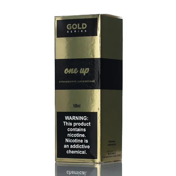One Up Gold Series E-liquids - Strawberry Cheesecake - 100ml - Image 3