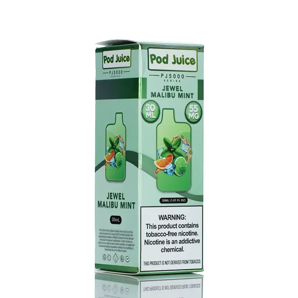 Pod Juice Salt PJ5000 - Jewel Malibu Mint - 30ml (DISCONTINUED) - Image 3