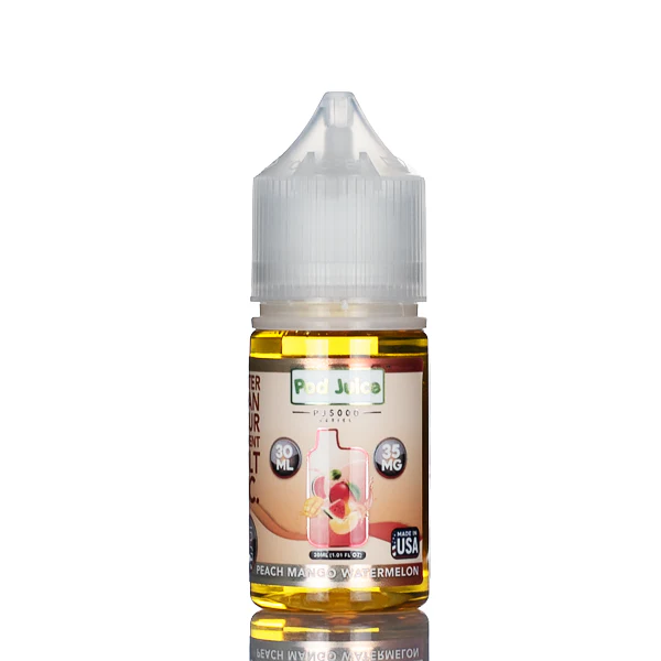 Pod Juice Salt PJ5000 - Peach Mango Watermelon - 30ml (DISCONTINUED) - Image 2
