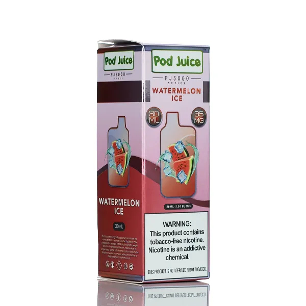 Pod Juice Salt PJ5000 - Watermelon Ice - 30ml - Image 3