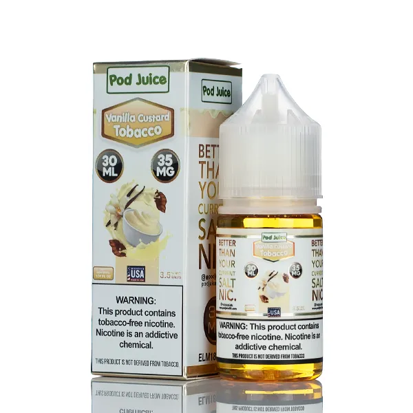 Pod Juice Salt - Vanilla Custard Tobacco - 30ml (DISCONTINUED)