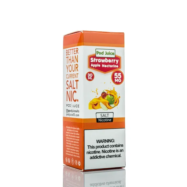 Pod Juice Smooth Salt - Strawberry Apple Nectarine - 30ml (DISCONTINUED) - Image 3