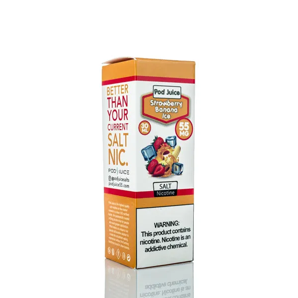 Pod Juice Smooth Salt - Strawberry Banana Freeze - 30ml - Image 3