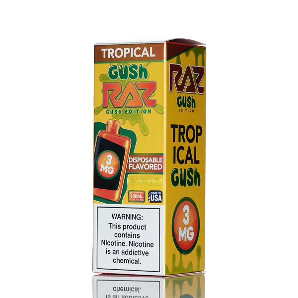 Pod Juice X RAZ E-Liquid - Tropical Gush - 100mL - Image 3
