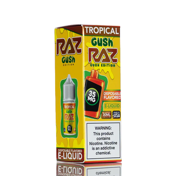 Pod Juice X RAZ Salt Nic - Tropical Gush - 30mL - Image 3