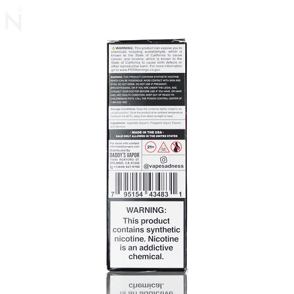 Sadboy E-Liquid - Funnel Cake - 100ml - Image 4