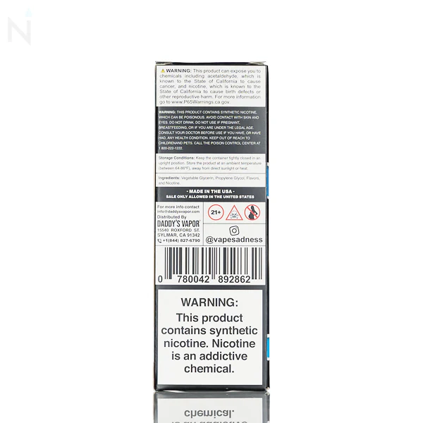 Sadboy E-Liquid - Happy End Blue - 100mL - Image 4