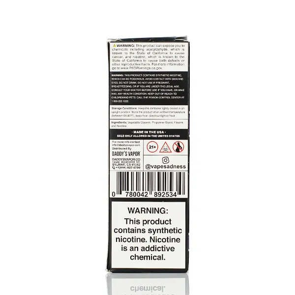 Sadboy TFN E-liquid - Custard Cookie - 100ml - Image 4