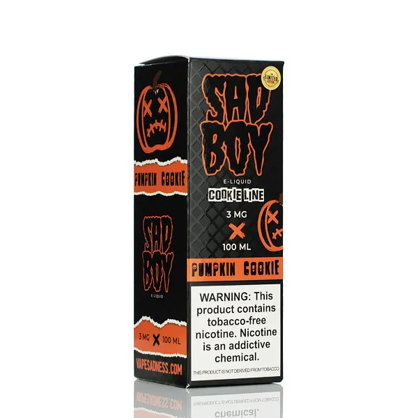 Sadboy TFN E-liquid - Pumpkin Cookie - 100ml - Image 3