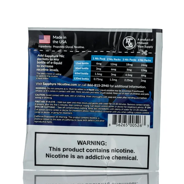 Sapphyre Nic Shot - Nicotine Additive - Image 4