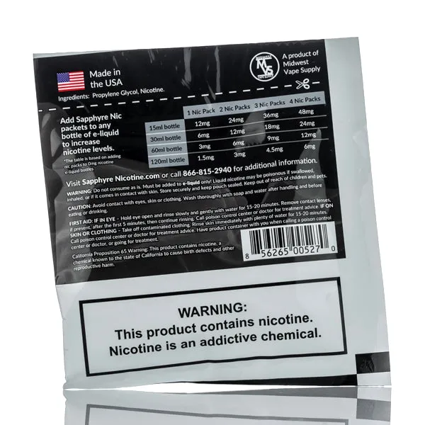 Sapphyre Nic Shot - Nicotine Additive - Image 7