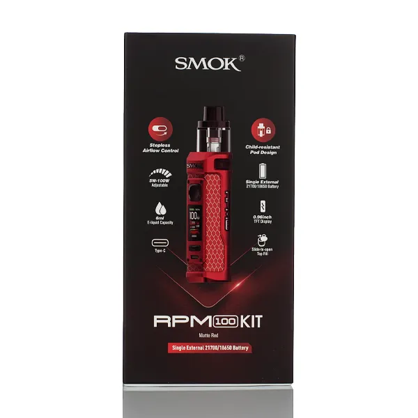 SMOK RPM 100 100W Pod Mod Kit - External Battery - Image 20