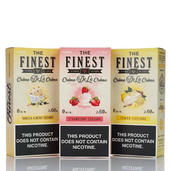 The Finest E-Liquid Creme De La Creme - No Nicotine Vape Juice - 120ml (DISCONTINUED)
