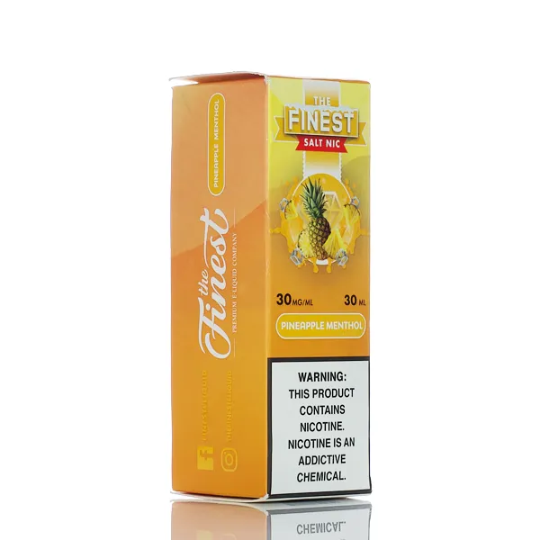 The Finest E-Liquid - Salt Nic Series - Pineapple Menthol - 30ml (DISCONTINUED) - Image 3