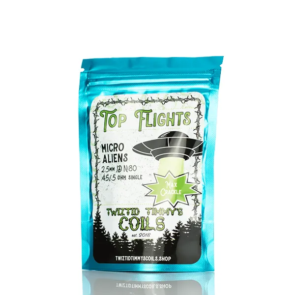 Twiztid Timmy's Coils Top Flights Micro Aliens - 2.5mm 0.45/0.5 ohm - Image 3