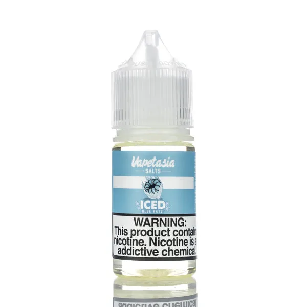 Vapetasia E-Juice Salts - ICED Blue Razz - 30ml - Image 2