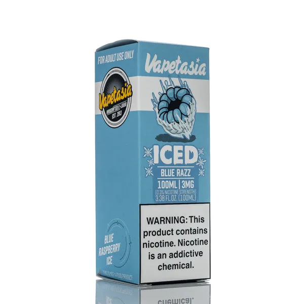 Vapetasia - ICED Blue Razz - 100ml - Image 3